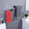 LANC Bathroom Hand Towel Holder 10 Inche Matte Black Hand