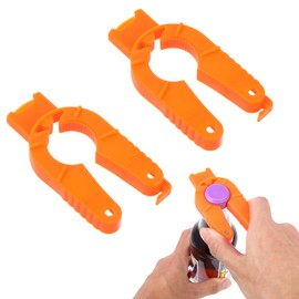 3-in-1 Bottle Opener, Pack of 2 Bottle Openers for Seniors, Screw Cap Opener, Plastic Bottle Opener, Multifunctional Bottle Opener, Easy to Use for Seniors, Hand Weakness