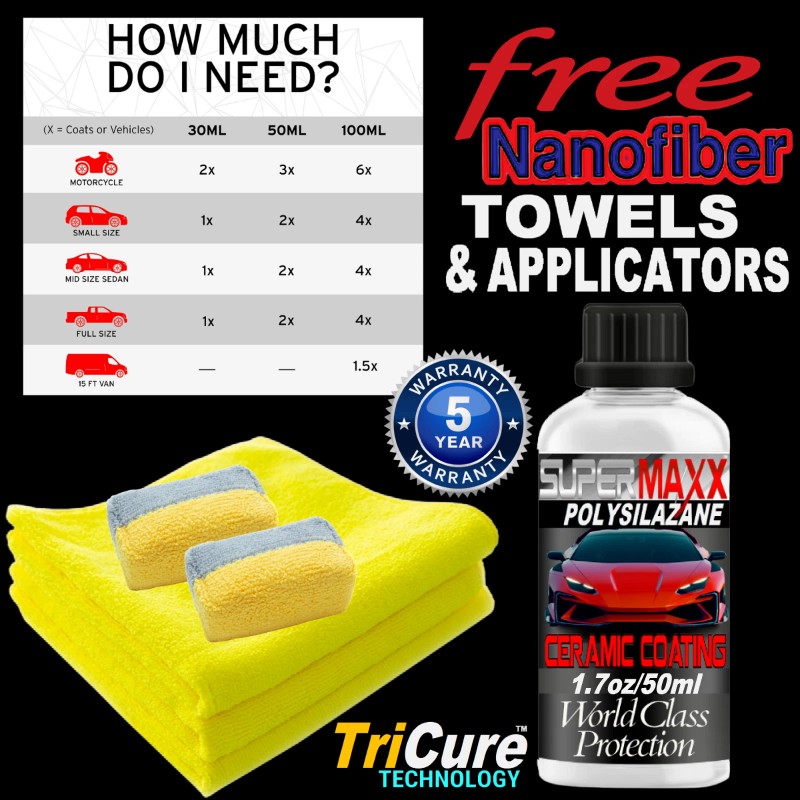 SUPERMAXX CERAMIC PRO GRADE CAR COATING "ADVANCED XTREME NANO 9H