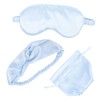 Outanaya 1set Silk Eye Mask with Blindfold Hairband and Storage