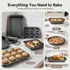 23-Piece Nonstick Bakeware Sets for Home Baking (Black)