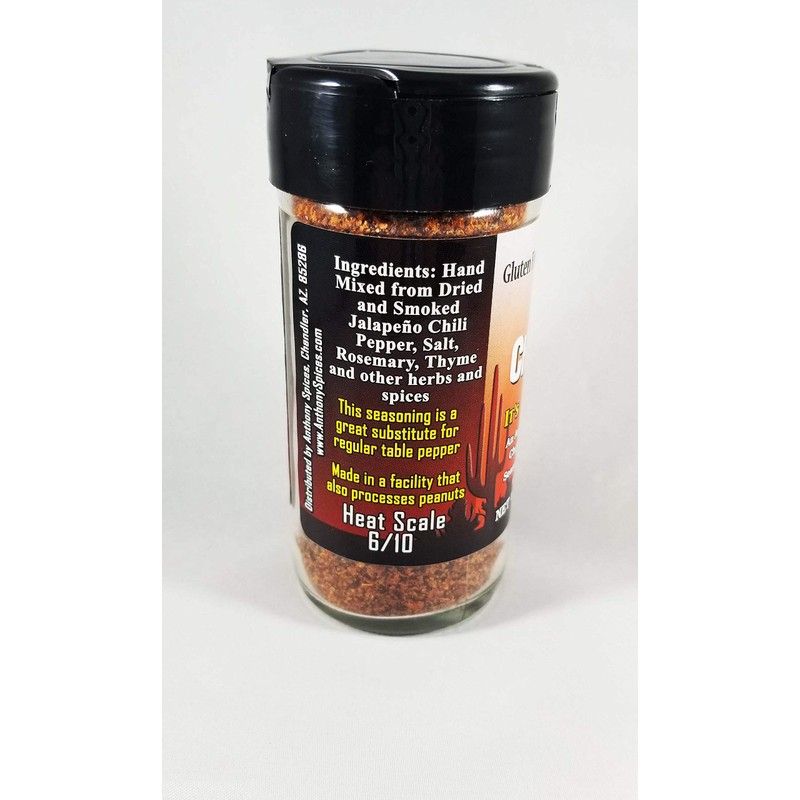 Anthony Spices Arizona Chipotle Chile Pepper Seasoning - Glass Shaker