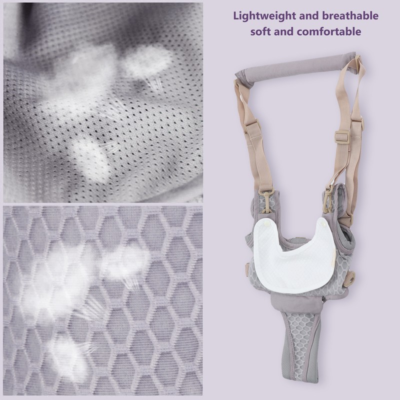 Baby Walking Harnesses Lightweight Adjustable Detachable Crotch Pad Handheld Toddler