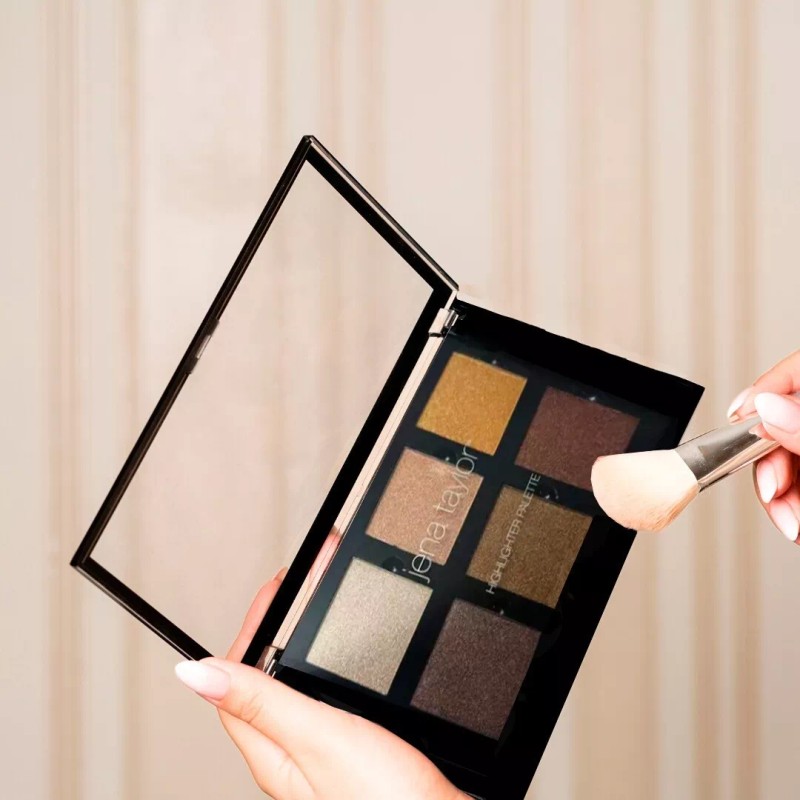 jena taylor Paletas De Iluminadores Kit / Sombras Satinadas 6
