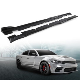 LQI Side Skirts Body Kit Replacement Panels Compatible with Dodge Charger Widebody 2015-2023 Carbon Fiber Color Pair