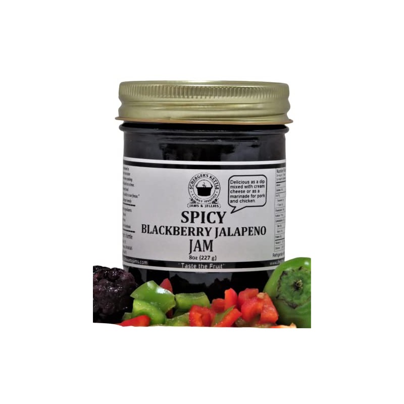 Spicy Blackberry Jalapeno Jam 8 oz