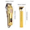 LQT Professional Hair Clipper Set, Gold, LED Display, with Trimmer,