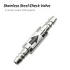 TopHomer CO2 Stainless Steel Check Valve, 4mm Diameter One Way