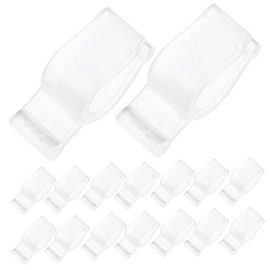 ULTECHNOVO 50Pcs Leakproof Lotion Bottle Pump Collar Clip Plastic PP Cosmetic Dispenser Pump Accessory for Cleansing Oil Bottles Easy to Attach and Detach Secure Pump Head Holder