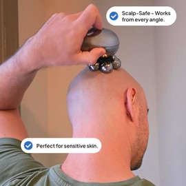 Swissklip SK7 PRO 5 in 1 Hair & Beard Shaver for Men, Head Shavers for Bald Men with Wireless Charger