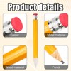 Tinoaly 2pcs Wooden Jumbo Pencils, 13in Wood Funny Oversized Pencils