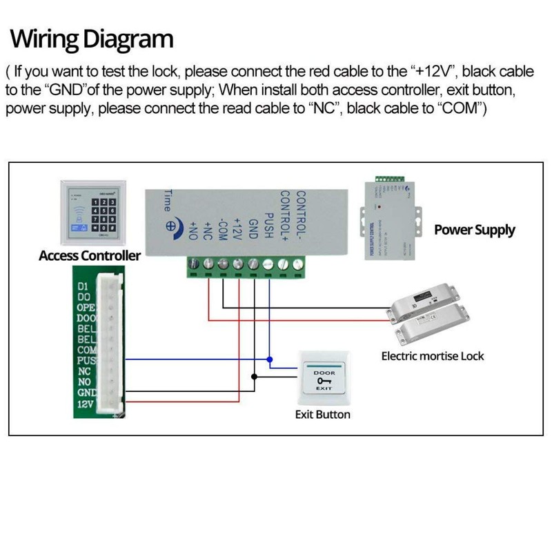 Electric Lock Drop Bolt Lock Fail Safe DC 12 V