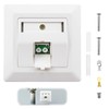Fibre Optic Junction Box 1x Duplex LC-APC Keystone LWL Surface-Mounted