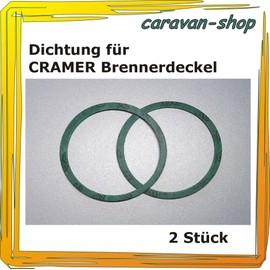 2 x Gaskets for Cramer Gas Cooker 1.5 mm Thick Burner Stainless Steel Cooker Dometic