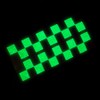 Set of 2 Reflective Checkered Stripes Decals, Racing Flag Motorcycle