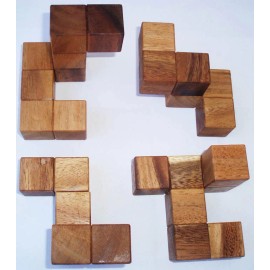 Creative Crafthouse Interlock 4   Stewart Coffin Design wood brain teaser p