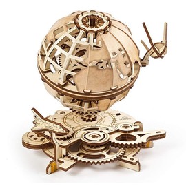 UGEARS Globe - Wooden Educational Puzzle Idea Self Assembling Mechanical 3D Model DIY Brain Teaser