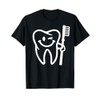 Smiling tooth with toothbrush T-Shirt