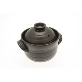 Kotobuki 190-803 Earthenware 1.5 Cup uncooked resulting in 4 Cup cooked Rice Cooker, Matte Black