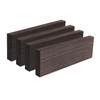 ａ aternee 4Pcs Ebony Lumber Ebony Blank for Crafts Smooth