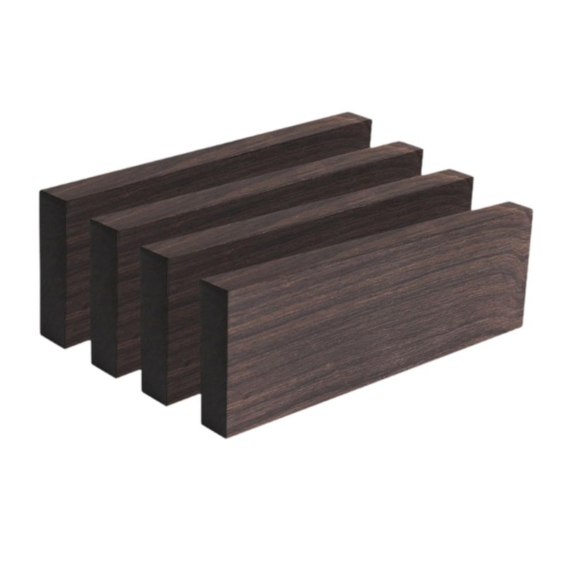 ａ aternee 4Pcs Ebony Lumber Ebony Blank for Crafts Smooth