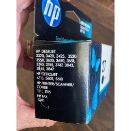 HP New Original HP 27 Black Ink Cartridge HP DeskJet 3847 3845 3420 3520 Expired