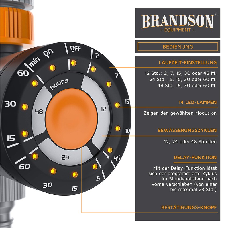 Brandson - Watering Timer - Water Timer - Electric Irrigation