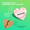 1 x Heart Coaster - Name Mckenzie Marble Stone Texture