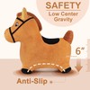 iPlay, iLearn Bouncy Pals Brown Hopping Horse, Toddler Plush Animal