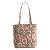 Vera Bradley Premium Cotton Small Original Zip Tote Bag, Blooming