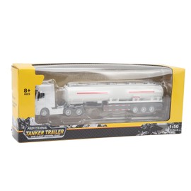 Honio Camión Cisterna de Petróleo, Camión Cisterna Juguete Versátil Realista Ecológico Estático 1:50 Desmontable (Blanco)