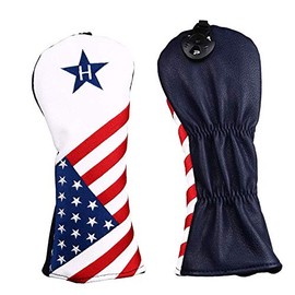Golf Headcover Utility UT Waterproof with Conversion Doug Skull USA England Flag Camo (US Star)