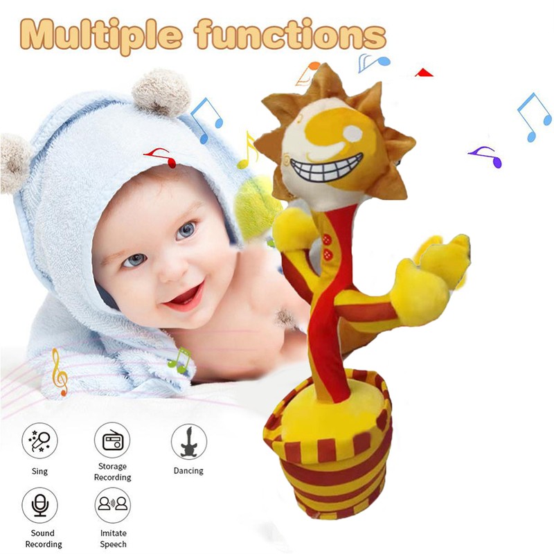 Dancing Talking Anime Game Figure Toys Electronic Plush Toy Singing