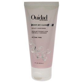 Ouidad Ready Set Clean Scalp and Hair Rinse, Pre Shampoo Rinse to Cleanse Hair and Promote Hair Health Whilst Enhancing Natural Curl Pattern, Infused with Biotin and Natural Extracts 60ml