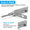 Lock Pick Key Decoder Lock Picking and Key Reader, 2-in-1