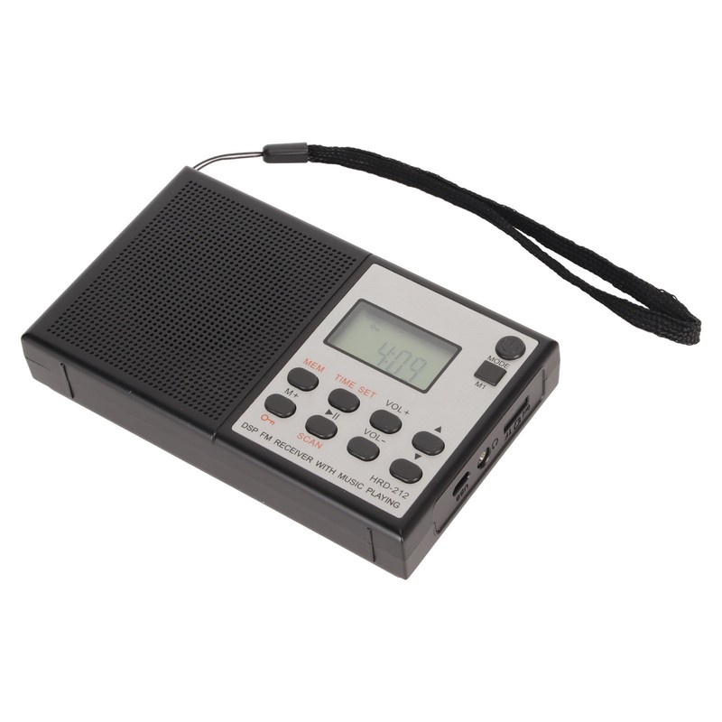 Digital Radio Bluetooth MP3 Player Rechargeable Supports Memory Card DSP