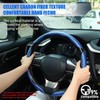 Einesin 3pcs Car Carbon Fiber Anti-Skid Steering Wheel Cover，Segmented Steering