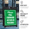 Please Pull Forward As Far As Possible Sidewalk Sign Kit,