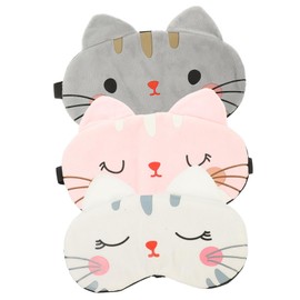 KOMBIUDA Elastic Band Sleep Mask Soft Comfortable for Boys and Girls Women Men Adorable Cartoon Design for Household Use