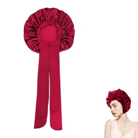 Silk Bonnet Sleep Cap, Silk Bonnet Sleep Cap, Sleep Cap, Silk Bonnet Sleep Cap, Silk Satin Hair Cap for the Night, Adjustable Snooze Bottom, for Women and Girls