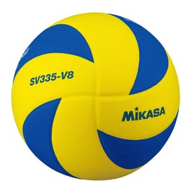 Mikasa SV335-V8 Snow Volleyball International Certified Ball, Yellow/Blue, Recommended Inner Pressure: 0.200 kgf/cm2