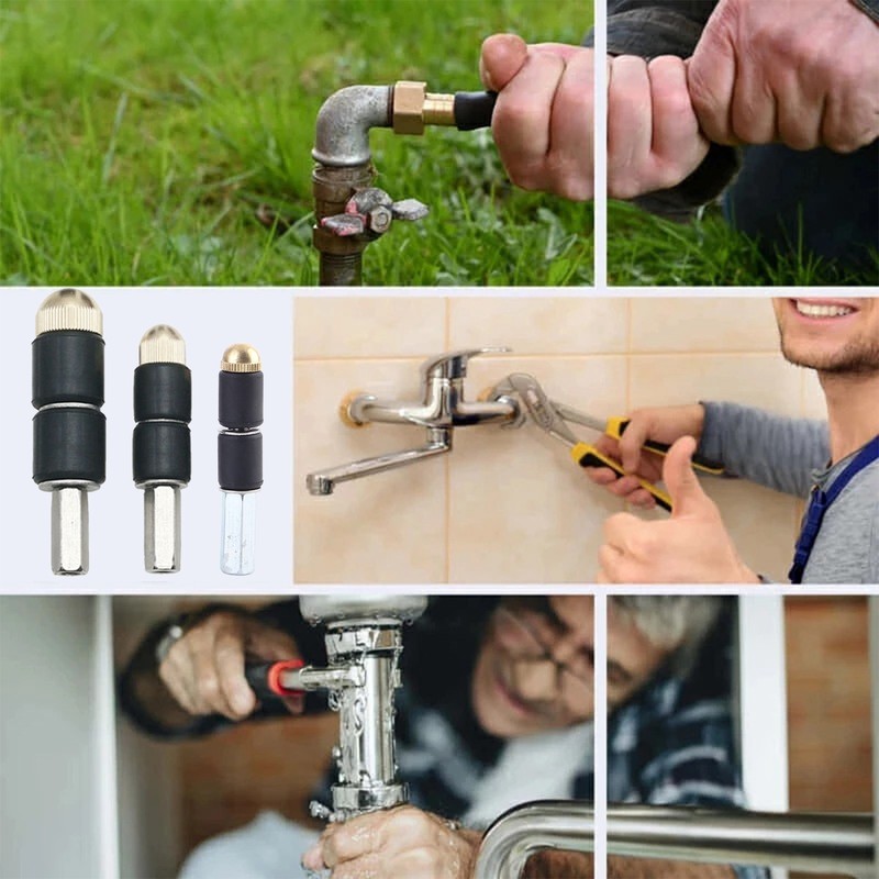 Pipe Water Stopper Kit Professional Plumber Stainless Steel Hot Melt