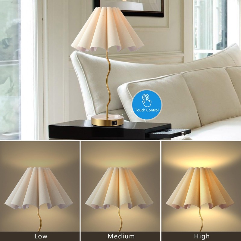 EOEYYOYB Table Lamps for Bedroom Modern Single Table Lamp for