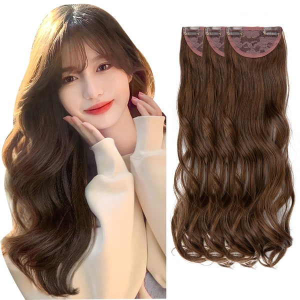 SARLA Hair Extension Wig, Collar, Curly Hair, Long (Set of