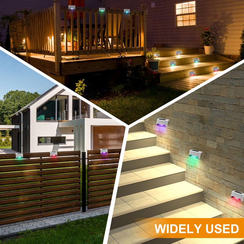 Geelin 32 Pcs Solar Deck Lights Outdoor, Waterproof LED Solar