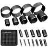 YKSPLUSK Leather Circle Cutter Tool Set, 21 Pieces Circle Punch