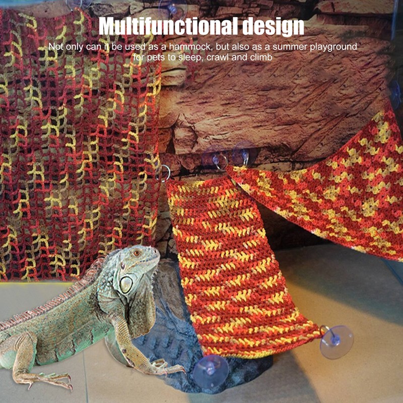 Hamster Woven Hammock Multifunctional Comfortable Safe Reptile Woven Net with