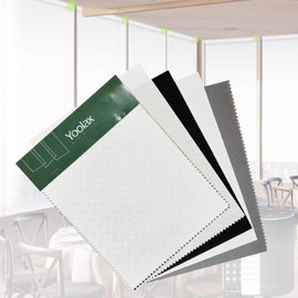 Yoolax Motorized Roller Solar Shade Romote Control Blind Fabric Sample Swatches(Indoor Solar Shade)