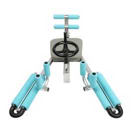 Split Machine Leg Stretcher Machines Heavy Duty Legs Stretching Training Machine Stretching Equipment Stretches Inner Leg Muscles/Hamstrings Exercises Leg Flexibility for Home Office Gym (Cyan)