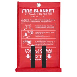 4 Pack-Prepared Hero Emergency Fire Blanket  - Fire Suppression Blanket for Kitchen, 40” x 40” Fiberglass Fire Blanket for House Rapid Fire Suppression， Flame Retardant Protection and Heat Insulation Designed， for Kitchen,Fireplace, Grill, BBQ - Specific